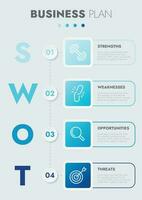 Business template for presentation. Infographic business data visualization. Process chart with elements of graph, diagram, steps, options, process. Vector and illustration concept for presentation.