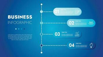 Business template for presentation. Infographic business data visualization. Process chart with elements of graph, diagram, steps, options, process. Vector and illustration concept for presentation.