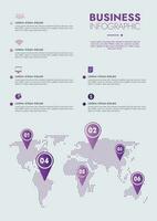 Infographic template for presentations and features data visualization includes a process chart with diagrams, steps, options. The concept for marketing through illustrations for drive to success. vector