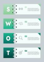 Business template for presentation. Infographic business data visualization. Process chart with elements of graph, diagram, steps, options, process. Vector and illustration concept for presentation.