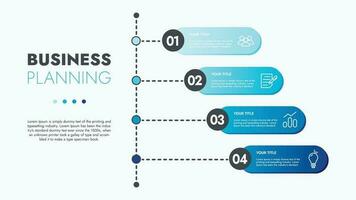 negocio modelo para presentación. infografía negocio datos visualización. proceso gráfico con elementos de grafico, diagrama, pasos, opciones, proceso. vector y ilustración concepto para presentación.