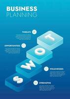 Business template for presentation. Infographic business data visualization. Process chart with elements of graph, diagram, steps, options, process. Vector and illustration concept for presentation.