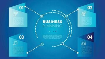 Business template for presentation. Infographic business data visualization. Process chart with elements of graph, diagram, steps, options, process. Vector and illustration concept for presentation.