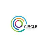 circulo logo modelo vector