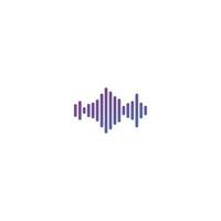 sound wave ilustration logo vector