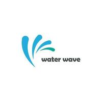 icono de onda de agua vector
