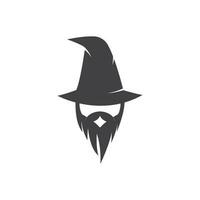 Black Wizard character vector