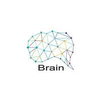 cerebro logo modelo vector