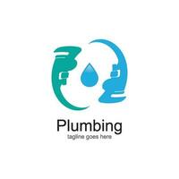 Plumbing logo vector design