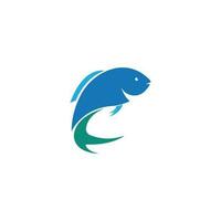 plantilla de logotipo de pescado vector