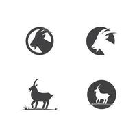 Goat Logo Template vector