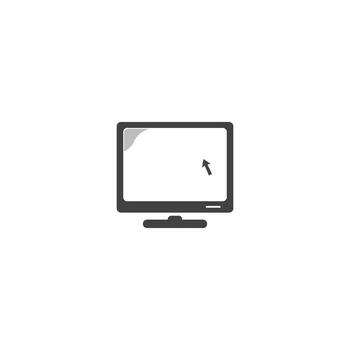 Monitor computer icon vector