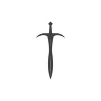 Sword logo vector flat design