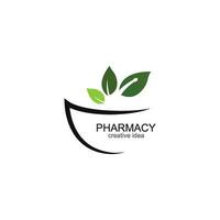 farmacia logo icono vector