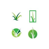 Grass logo vector