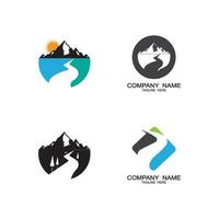 River Logo Template vector icon illustration