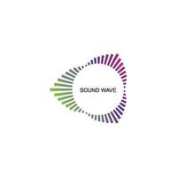 sound wave ilustration logo vector