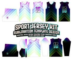 Geometric Colorful gradient Jersey Design Background vector