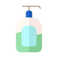 Body Shower Liquid Soap pump dispenser Colorful Icon Design vector