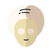 Face Mask Spa and Salon Calmness Colorful Icon Design vector