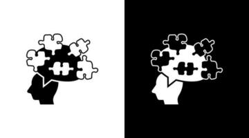 Puzzle Intelligent Solution Doodle Icon Button Design vector