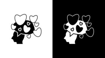 Lovely Romantic Feelings Doodle Icon Button Design vector
