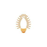 light bulb symbol logo template vector