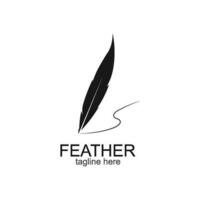 feather logo vector