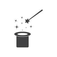 magician stick wizard icon vector