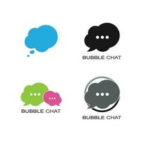 Speech bubble icon Logo template vector