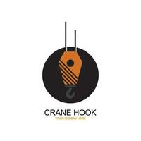 Crane hook logo vector