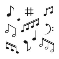 Music note Icon Vector