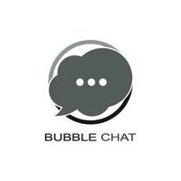 Speech bubble icon Logo template vector