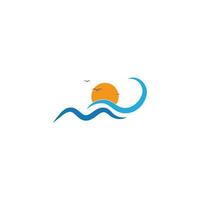 Water Wave Icon Logo vector