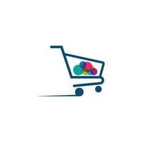 Shopping cart icons vector