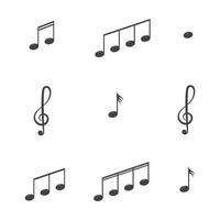 Music note Icon Vector