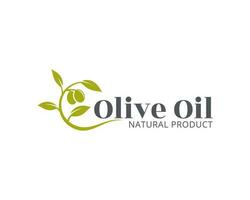 olive logo vector isolated on white background.