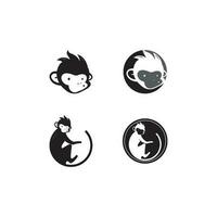 monkey vector logo design