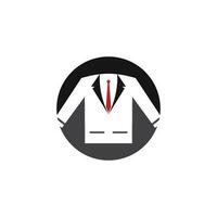 Tuxedo gentleman logo design vector