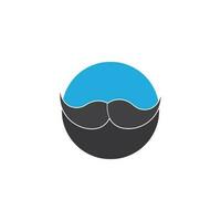 Mustache icon vector