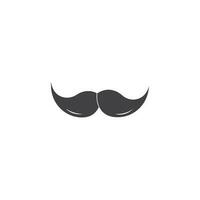 icono de bigote vector