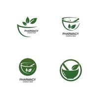 farmacia logo icono vector