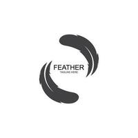 feather logo vector