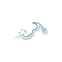 Water Wave Icon Logo vector