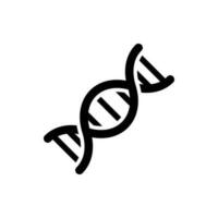 Dna icon isolated on white background. vector