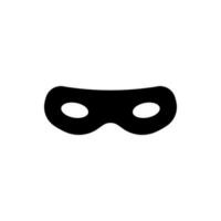 Thief eye mask icon vector