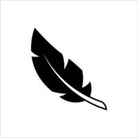 pluma icono aislado en blanco antecedentes. vector