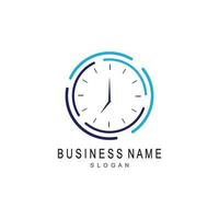 clock logo template vector