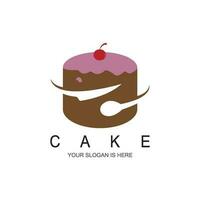 cake bakery logo vector