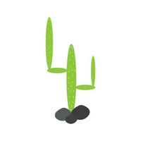 plantilla de logotipo de icono de cactus vector